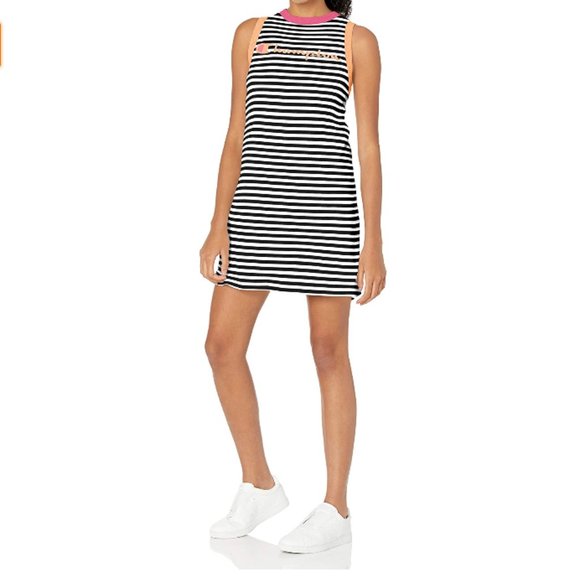 Champion Campus Tank Dress Striped NWT - Picture 1 of 11
